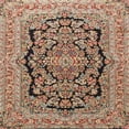 thumbnail image 1 of Ahgly Company Indoor Square Traditional Dark Sienna Brown Persian Area Rugs, 5' Square, 1 of 6