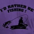 thumbnail image 3 of CafePress - I'd Rather Be Fishing ! Dark T Shirt - Men's Classic Graphic Cotton T-Shirt, 3 of 4
