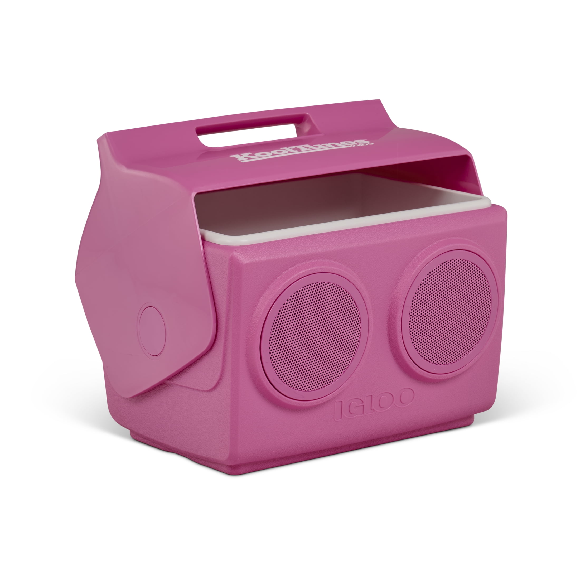 Igloo Playmate KoolTunes 14 QT Hardsided Cooler with Built-In Bluetooth Speakers, Pink Fizz