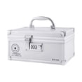 thumbnail image 2 of Caja de Seguridad con Combinación de 6,30 X 6,30 X 4,53 Pulgadas, con Múltiples Rejillas, Impermeable, Portátil, de Gran Capacidad, con Código para Di 6 rejillas, 2 of 8
