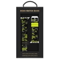 thumbnail image 2 of American Exchange Men's Rubber Watch Strap Compatible w/ 42mm 44mm Apple Watch, Black Lime Camo, 2 of 2