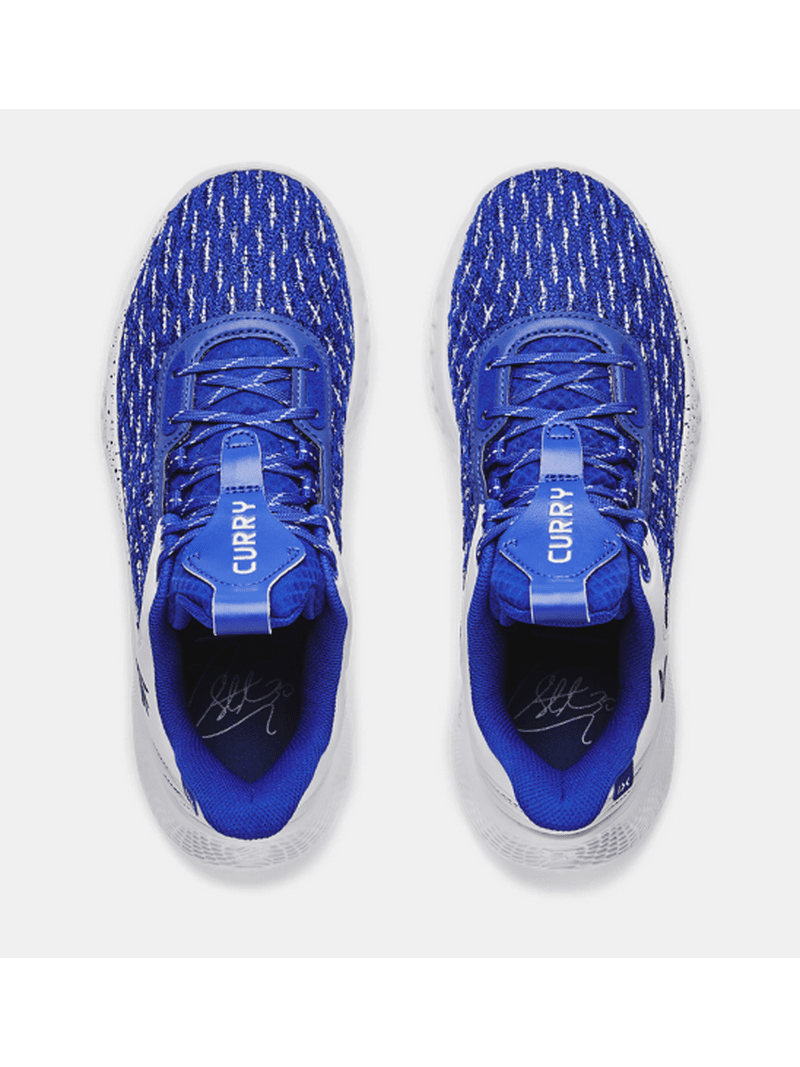 3025631 Under Team Curry 9 Basketball Shoe Unisex Royal/White M4.5 W6