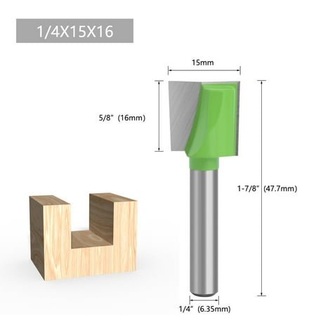 

Cleaning Bottom Router Bit 6.35mm Shank Milling Cutter Engraving Woodworking