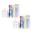thumbnail image 1 of 2PCS Kids Paint Brush Small Size 13Pcs/Set Craft Kids Painting Brush Easy Operating Multiple For Education, 1 of 9