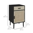 thumbnail image 3 of HOMCOM Bedside Table Set of 2 with Storage Drawer for Bedroom Living Room, 3 of 10