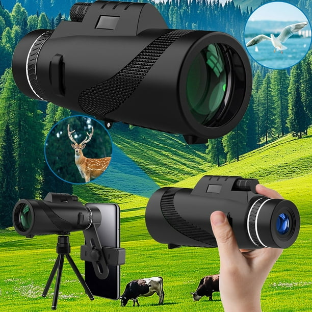 Electrónica, hogar inteligente, ropa inteligente y otros, telescopio monocular de alta potencia HD brillante de 80x100 para exteriores, telescopio monocular para teléfono celular, telescopio con zoom