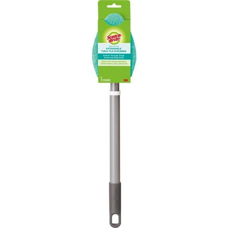 Scotch-Brite Bath Scrubber - Plastic Handle - 1 Each | Bundle of 5 Each