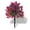 Purple+Rose Red, variant on Artificial Boxwood Topiary Ball Trees with Morning Glory Flower, Faux Shrub Bushes with Ground Spike, UV Resistant Fake Boxwood Plants for Indoor, Garden, Porch, Patio Decor