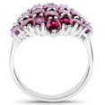 thumbnail image 2 of HauteFacets QR9485RH-SSR-7 11.50 Carat Genuine Rhodolite 0.925 Sterling Silver Ring, 2 of 3