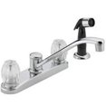 thumbnail image 1 of Delta Faucet 3025855 2 Handle Faucet Kitchen with Standard Spray, Chrome, 1 of 1