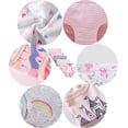 thumbnail image 3 of Aosijia 6 Pcs/Set Little Girls Soft Cotton Underwear Kids Breathable Comfort Panty Briefs Toddler Undies, 3 of 8