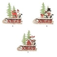 thumbnail image 4 of Yuarrent Árbol de decoración de escritorio de Navidad, colgante de bonita, artesanía DIY, adorno ensamblado, fiesta, hogar, dormitorio, oficina Kits de decoración para fiestas Muñeco de nieve Yuarrent HA069342-02, 4 of 6
