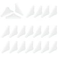 thumbnail image 1 of Uxcell 60Pcs Triangle Glass Corner Protector, 0.2 Inch Plastic Glass Table Corner Protector Transport Corner Guard for Glass, Ceramics, Wood, and Steel(Rounded Corner, Clear), 1 of 6