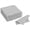 Light Gray, variant on 3.15x3.15" Jewelry Cleaning Cloth, 100Pcs Individually Wrapped Double-Sided Microfiber Polishing Cloth for Silver Gold Brass Platinum Jewelry, Black