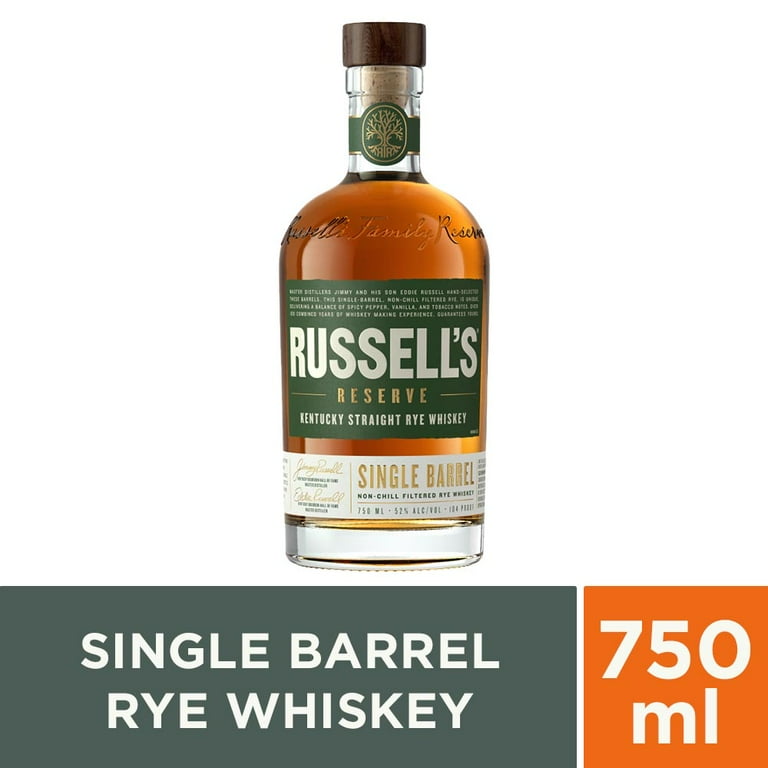 ラッセルズリザーブ RYE 750ml 52% Russells Reserve Singel Barrel Rye 750ml - Walmart.com