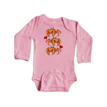 

Inktastic Crab Lover Cute Beach Gift Baby Boy or Baby Girl Long Sleeve Bodysuit