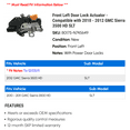 thumbnail image 2 of Front Left Door Lock Actuator - Compatible with 2010 - 2012 GMC Sierra 3500 HD SLT 2011, 2 of 2