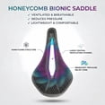 thumbnail image 5 of Honeycomb Bionic Bike Saddle, Hollow Ergonomic Bicycle Seat, Breathable & Pressure Relief, Universal Fit for Road/Mountain Bikes, Comfort Long-Ride Saddle, 5 of 11