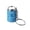 Blue, variant on Mini Lipstick Shaped Keychain Storage Case Portable Leather Box Keyring For Pills Earplugs Jewelry Yellow