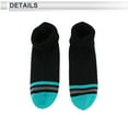 thumbnail image 6 of Unique Bargains Cycling Socks Waterproof Breathable Anti-friction Outdoor Bike Socks Blue Black Size L(43-46) Neutral and Universal 1 Pair Striped Colorblock Pattern, 6 of 7