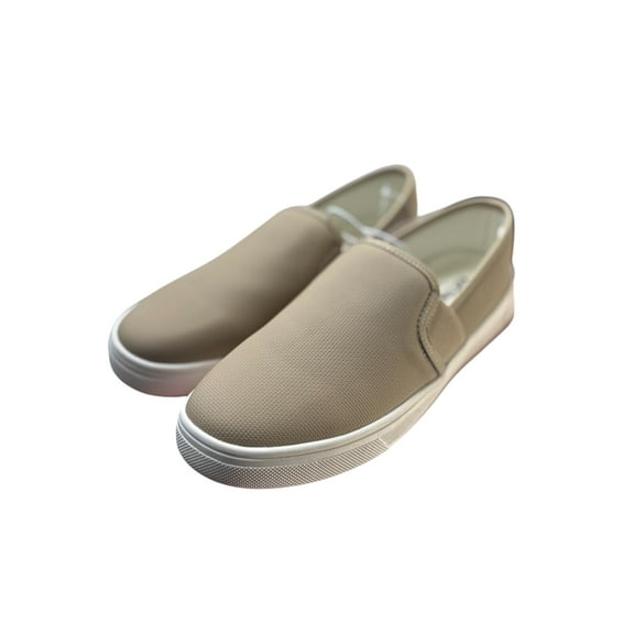 Kensie Stephanie Womens Tan Slip-On Sneakers - Comfort Casual Shoes