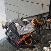 KFFKFF 450 lbs Electric Stair Climbing Machine for Wheelchair Foldable Trolley