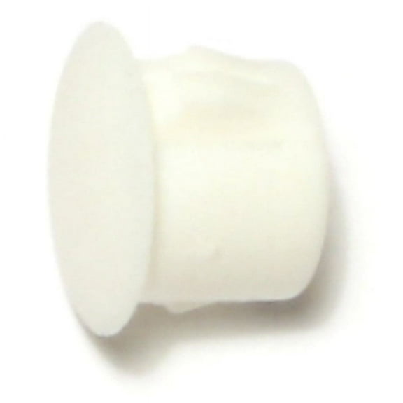 7/16" White Nylon Plastic Flush Head Hole Plugs HPN-042 (12 pcs.)