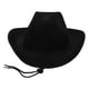 thumbnail image 1 of Sombrero de Vaquero de Fieltro Sombrero de Vaquero de Fieltro Gorra de Vaquera de Fiesta con Correa Ajustable para el Cuello, 1 of 6