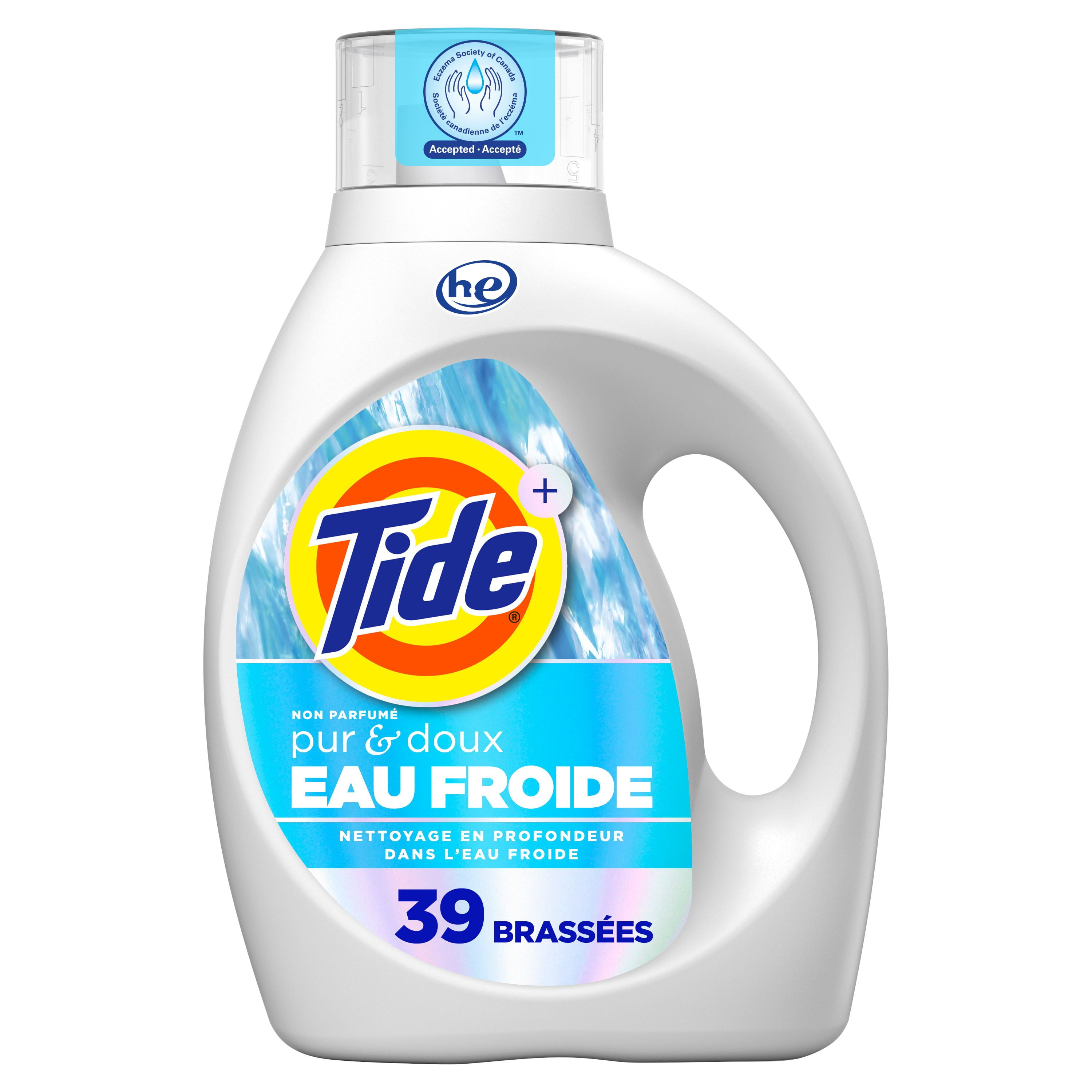 Tide Ultra Coldwater Liquid Laundry Detergent, Original Scent, 1.62 L, 39 Loads, Laundry Detergent Liquid Formulated for Cold Water, TIDE TD LQ HE F&G CW39LD