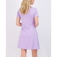 thumbnail image 3 of Real Essentials 3-Pack: Womens Soft Lounge Swing Casual T-Shirt Dress (Available in Plus Size), 3 of 6