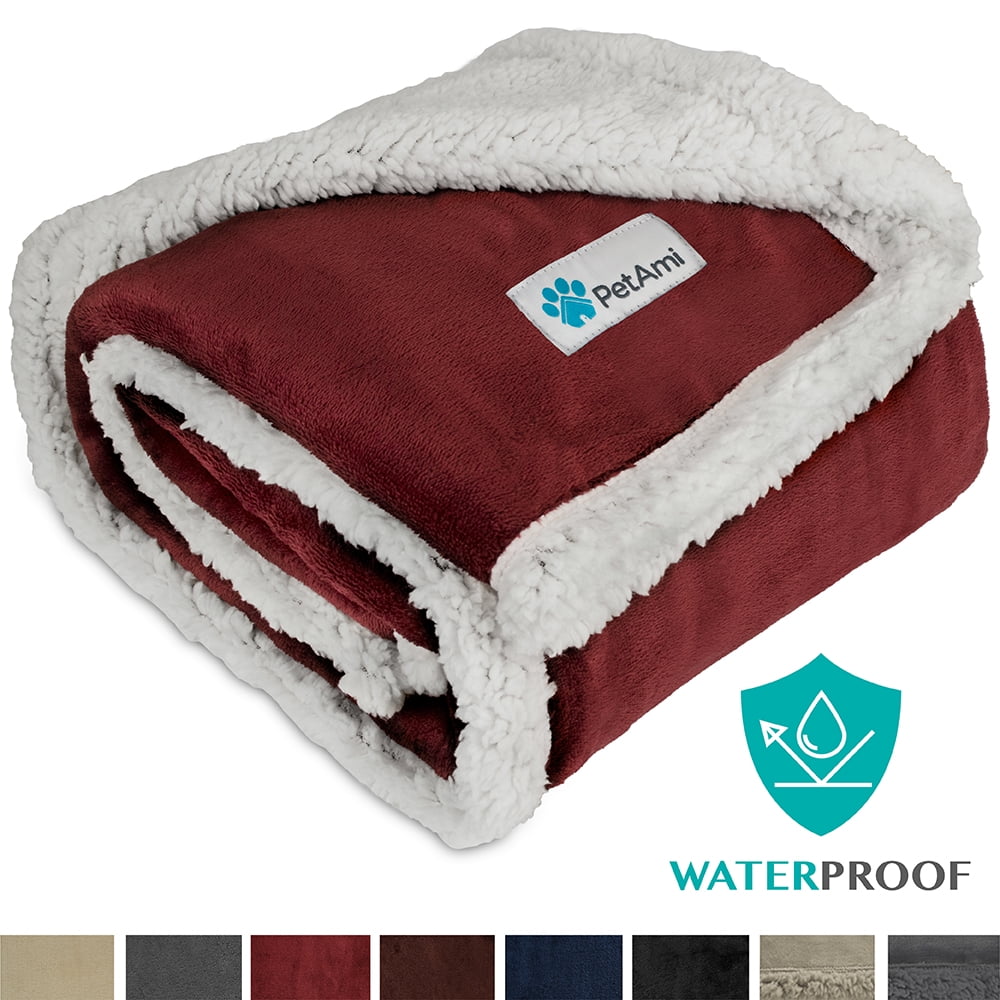 PetAmi WATERPROOF Dog Blanket for Medium Dogs, Puppies, Small Cats