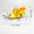 thumbnail image 4 of Whimsical Metal Bumblebee Wall Art Ornament, Hand Painted Cute Cartoon Bee Hanging Sculpture, Weather Resistant Outdoor Fence, Tree, Patio & Indoor Wall Decor,6.29*2.75 in., 4 of 6
