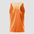 thumbnail image 4 of USNSM Men's Mesh Running Tank Tops Ultra Lightweight Marathon Singlets Breathable Race Vests Quick Dry Sleeveless Shirt Orange S, 4 of 6