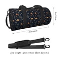 thumbnail image 2 of Fotbe New Year Bolsa Deportiva de Lona Plegable con Estampado, Bolsa de Gimnasio con Bolsillo Seco/Húmedo, Bolsa de Viaje Ultraligera de Gran Capacidad, 2 of 6