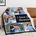 thumbnail image 3 of Custom Blanket with Picture, Personalized Fathers Day Dad Gifts from Daughter, Customized Blanket for Dad, Custom Throw Blankets with Photos, Customized Birthday Giftsn Blankets, 3 of 5