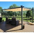 thumbnail image 1 of PURPLE LEAF Pergola 12 Pieds X 16 Pieds Pergola Extérieure Rétractable avec Auvent Résistant aux Intempéries Pergola de Jardin en Aluminium Gazebo de Gril de Patio pour Jardin Gazebo de Cour, Beige, 1 of 13