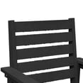 thumbnail image 5 of Carolayne 18'' HDPS Outdoor Dining Chair Set of 1, Patio Chair with Armrest for Backyard, Black, 5 of 6