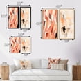 thumbnail image 4 of Designart "Nutshell Waves Abstract Watercolor Creation III" Abstract Shapes Framed Wall Art Set Of 2 - Transitional Pink Frame Gallery Set For Office Decor, 4 of 6