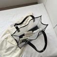 thumbnail image 1 of Bolsas de hombro casuales para mujer Bolsas de moda de PVC transparentes (blanco) Likrtyny Para Estrenar, 1 of 9