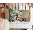 thumbnail image 3 of Cockapoo Spring Path Throw Pillow 14 in x 14 in, 3 of 4