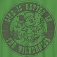 thumbnail image 2 of Boy's Mickey & Friends Life is Better in the Wilderness  Graphic Tee Kelly Green Small, 2 of 4