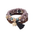 thumbnail image 2 of opvise 3 Pcs Tassel Wooden Beads Resin Combination Bracelet Gift Jewelry Accessories, 2 of 7