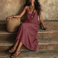 thumbnail image 5 of zbxnLI Women's Maxi Dress Spaghetti Strap Casual Loose Long Dresses with Pockets Summer Beach Vacation Sundress, 5 of 7