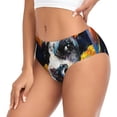thumbnail image 2 of Balery Cow Ropa Interior de Algodón para Mujer con Dibujo – Braguitas Cómodas y Elásticas, Estilo Clásico-Small, 2 of 6