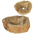 thumbnail image 1 of Lavabo de Baño Casafoyer de Piedra Fosilizada Crema 45x35x15 cm, 1 of 5