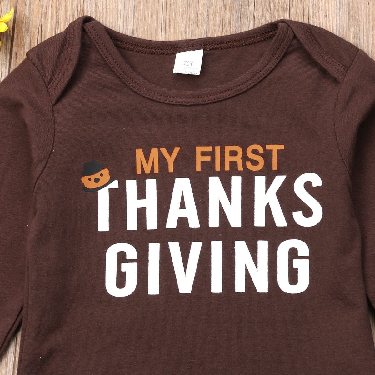baby boy thanksgiving romper