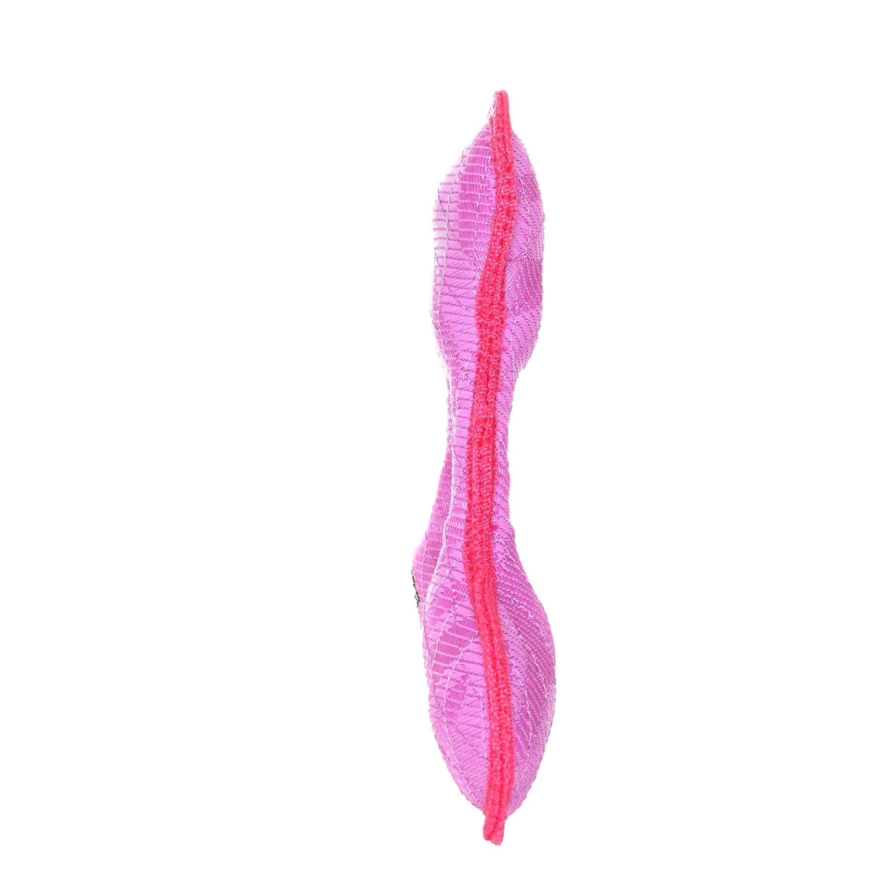DuraForce Triangle Ring Tiger Pink-Pink, 2-Pack, Durable Woven Mesh Fiber Squeaky Dog Toy