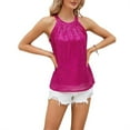 thumbnail image 3 of Inevnen Sequin Sparkle Halter Tops for Women Sleeveless Keyhole Knot Vest Shirt Cocktail Party Club Tank, 3 of 8