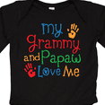 thumbnail image 4 of Inktastic Grammy and Papaw Love Me Grandchild Boys or Girls Long Sleeve Baby Bodysuit, 4 of 5
