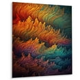 thumbnail image 2 of Designart "Spectrum Serenity Colored Waves IV" Modern Waves Metal Wall Decor, 2 of 5